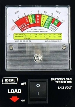 диагностический тестер LBT104 тестер аккумуляторных батарей IDEAL 6V 12V 135A тестер