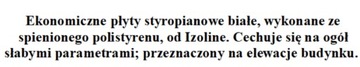 IZOLINE ПЕНОСТРОИТЕЛЬ СТАНДАРТНЫЙ ФАСАД 0,045 10 СМ