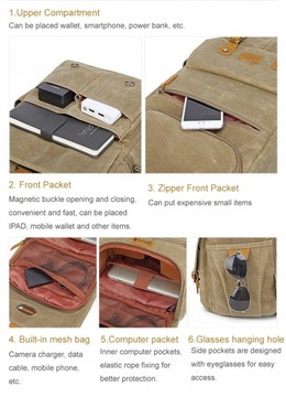 Фоторюкзак для ноутбука Ansel XL 14,1 см с толщиной USB