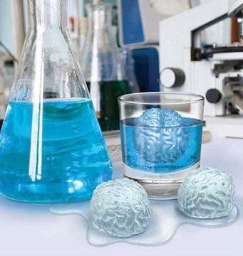 Силиконовая форма для больших 3D кубиков льда для мозгового виски