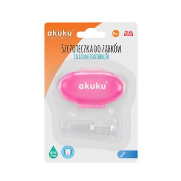 Akuku СИЛИКОНОВАЯ ЩЕТКА ДЛЯ ПАЛЬЦЕВ