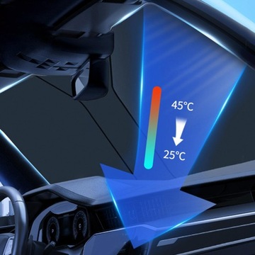 Солнцезащитный козырек на лобовом стекле автомобиля, прочный складной интерьер