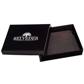 Винтажный кошелек для кредитных карт, монет, коричневый кожаный Belveder BD77