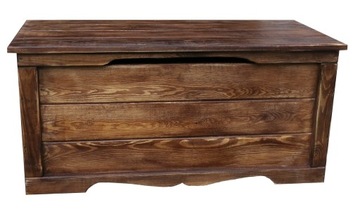 Skrzynia kufer drewniany 75 x 48 x 48 rustykalny
