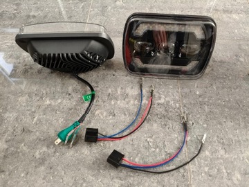 фото thumb №7, Фары led перед лампы jeep cherokee xj kpl 5x7" wrangler yj