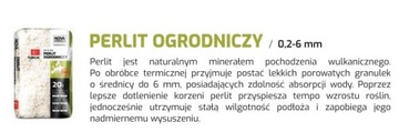 Perlit Ogrodniczy (1-6) 10 L do spulchniania ziemi