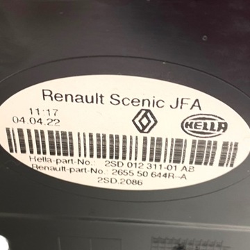 фото thumb №16, Лампа зад левая renault scenic iv led 265550644r
