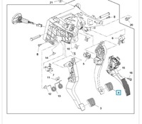 фото thumb №10, Накладки педалей сцепление / тормоз opel astra k