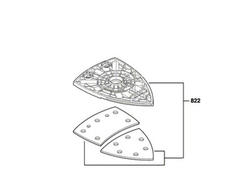 ШЛИФОВАЛЬНАЯ ПЛАСТИНА С ЛИПУЧКОЙ BOSCH PSM 100 PSM 80 PRIO EASYSANDER 12 18