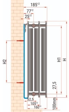 ПАНЕЛЬНЫЙ РАДИАТОР DIAMOND V33 900x600 + РУЧКИ