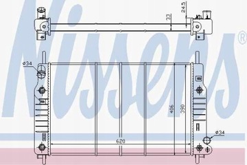 фото thumb №12, Радіаторів двигуна nissens 62105 6899904