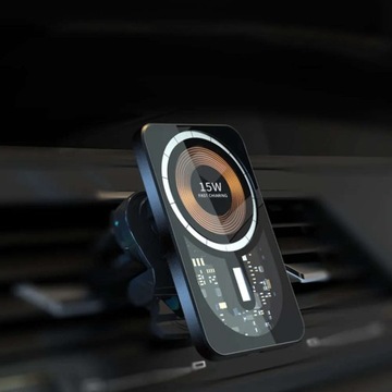 ДЕРЖАТЕЛЬ АВТОМОБИЛЬНОЙ РЕШЕТКИ MAG SAFE ЗАРЯДНОЕ УСТРОЙСТВО Qi 15 Вт