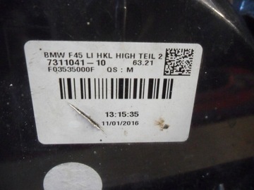 фото thumb №11, Лампа задняя левая w крышка багажника bmw f45 7311041