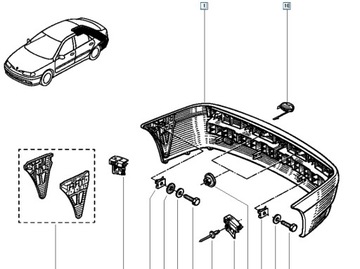 фото thumb №11, Заглушка бампера renault laguna 7700822610