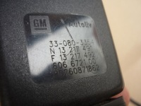 фото thumb №12, Натяжитель + застёжка ремня правые перед opel zafira b astra h 13217491 исправный