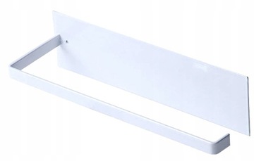 Uchwyt Wieszak na ręcznik papierowy kuchenny Loft Stal Nierdzewna Biały