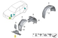 фото thumb №9, Bmw x5 g05 передняя левая нижняя защита подкрылки 51757424877