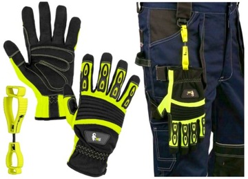Светоотражающие профессиональные перчатки YEMA с подвеской EN388 Hi-Viz 10