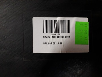 фото thumb №9, Skoda karoq 17- спойлер накладка бампера передньої перед 57a807061