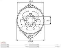 фото thumb №6, Передня кришка генератора abr9006 as