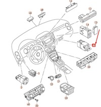 фото thumb №10, Vw tiguan 5n mk1 hazard предупреждение push button 5n0953509a1qb