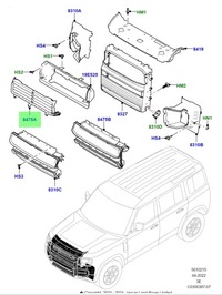 фото thumb №9, Оригінальна повітропровід повітря жалюзі електрична new defender lr129985