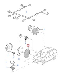 фото thumb №1, Решітка динаміка 1057780 ford galaxy mk1 1994-2000