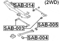 фото thumb №2, Втулка важеля subaru задня impreza 00-07 2wd febest
