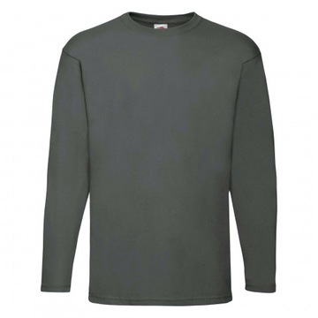 Longsleeve męski Fruit of the Loom koszulka bluzka długi rękaw Grafitowy S