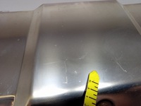 фото thumb №8, Mercedes gl x164 рестайлинг планка хром накладка бампера зад