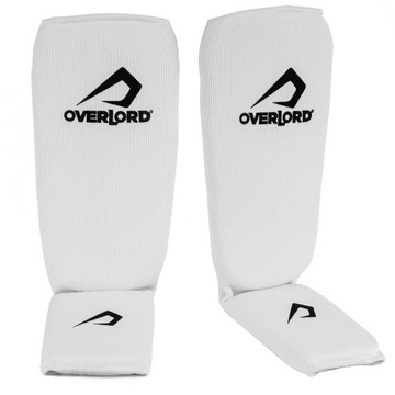 L Overlord щитки для голени, гибкие, белые