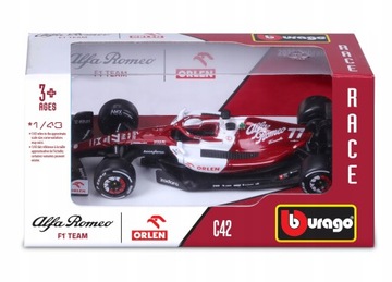 Формула Bburago BOLID F1 Alfa Romeo ORLEN C42 Bottas 1:43