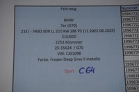 фото thumb №13, Капот лампы бампер bmw i7 g70 м-пакет c64 2253km