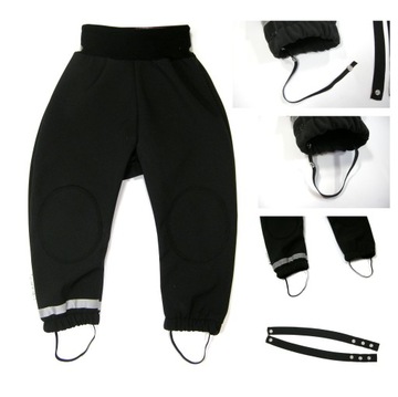 БРЮКИ RAIN PANTS из софтшелла с отворотами-единорогами PL 104