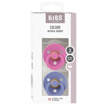 BIBS Smoczek Uspokajający 6 m+ Kauczuk 2 pak M