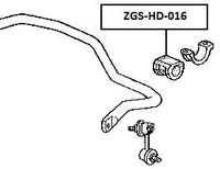 фото thumb №2, Гумовий елемент тяга стабілізатора перед d25 51306s6d005