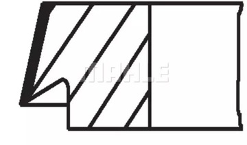 MAHLE ПОРШНЕВЫЕ КОЛЬЦА 011 RS 00105 0N0