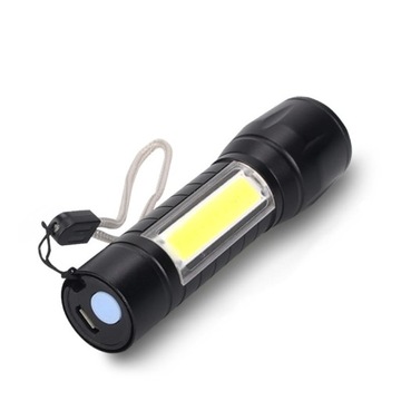 ТАКТИЧЕСКИЙ КАРМАННЫЙ ФОНАРЬ MINI CREE COB USB