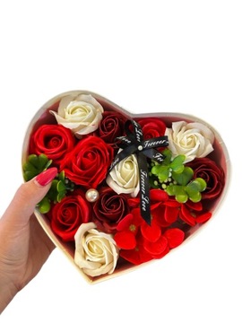 Мыло Flowerbox с розами и цветами, ароматное мыло, подарок на именины, годовщину