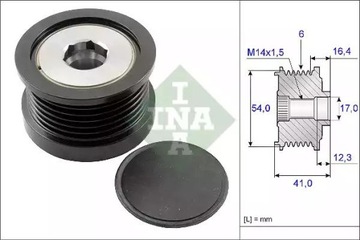 фото thumb №2, Ina зчеплення генератора