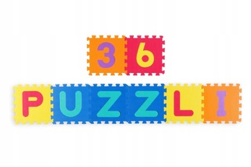 БОЛЬШОЙ ОБРАЗОВАТЕЛЬНЫЙ КОВРИК ИЗ ПЕНЫ EVA PUZZLE БУКВЫ 30х30 см 36 шт. НАБОР