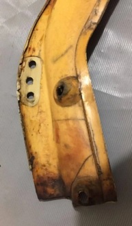 фото thumb №5, Mercedes-benz w123 захист стійка багажника права cream