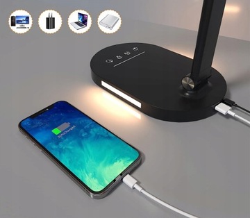 Lampka biurkowa czarny 13,81 W