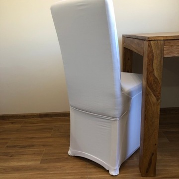 Pokrowiec elastyczny na krzesło - biały