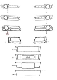 фото thumb №5, Матова czarna решітка przewietrznikowa vag audi a6 avant 2005 2011