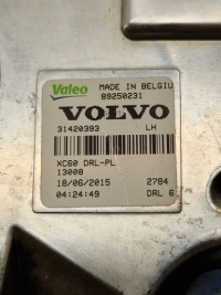 Volvo xc60 рестайлинг  левый противотуманная фара led drl европа  31420393 Доставка, фото thumb