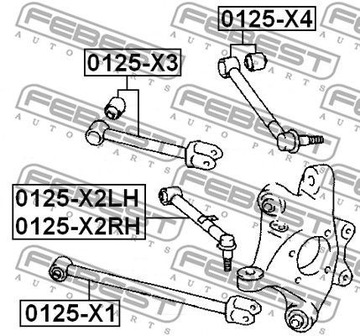фото thumb №3, Рычаг поперечный 0125-x4 febest lexus gs is c ii