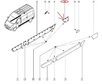 фото thumb №5, Молдинг боковая крыла правая renault master iii оригинальный номер