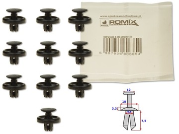 фото thumb №1, Toyota camry 01-06 клипса клипса штифт колёсная арка 10x