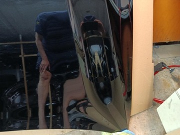 фото thumb №9, Volvo xc60 ii 17- капот код цвета 019 чёрный камень оригинал только монтаж